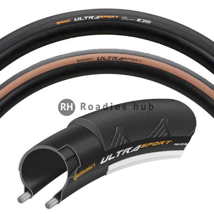 Ban Continental Ultra Sport 3 700C Clincher Black / Brown