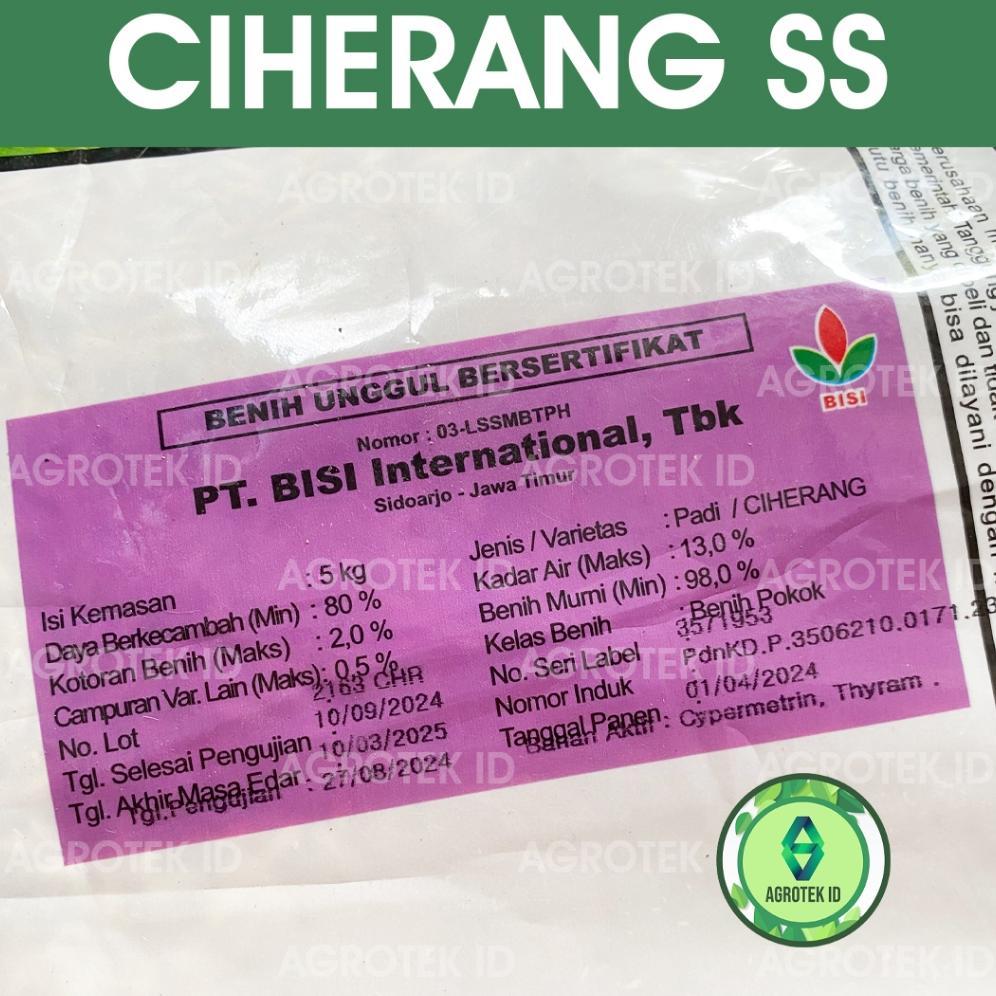 Bisa Cod Benih Padi Ciherang Ss 5 Kg Cap Kapal Terbang >>
