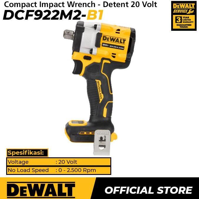 Promo Dewalt Compact Impact Wrench / Kunci Impact Baterai 18/20 V DCF922M2 Diskon