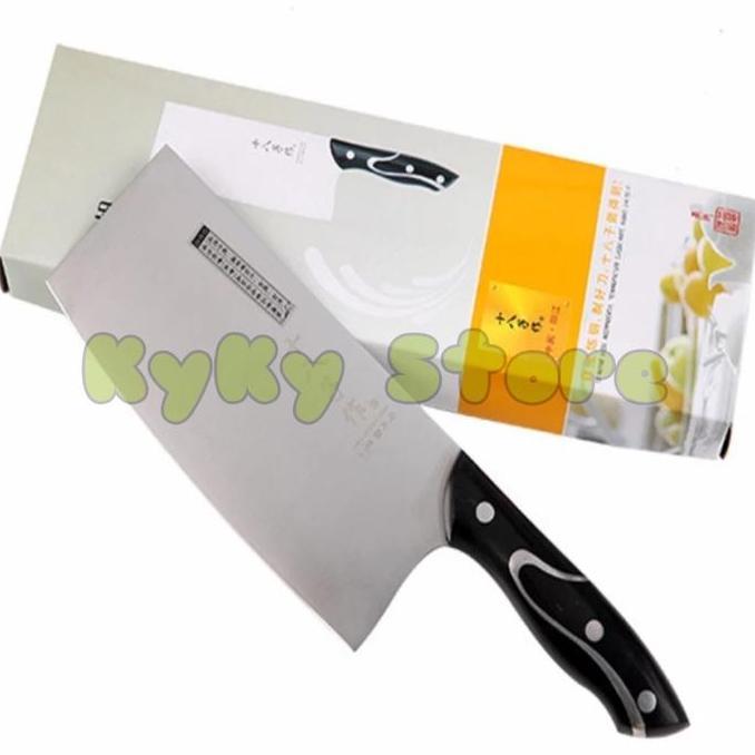 CHOPPER SLICING KNIFE - MEAT CLEAVER - GOLOK DAGING - GOLOK AYAM BLACK