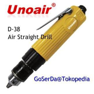 Promo Unoair D-38 AIR STRAIGHT DRILL 3/8" | Mesin Bor Angin 10mm Taiwan Diskon