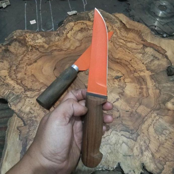 pisau seset/dapur baja d2 (coating)