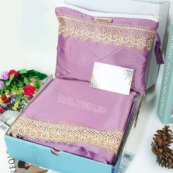 Promo RALYSIAID HAMPERS MUKENA PREMIUM SATIN VELVET Diskon