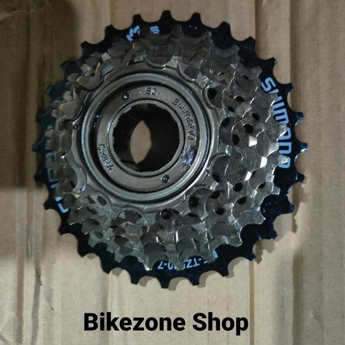 sprocket Freewheel Shimano 7 speed Gigi belakang sepeda Asli