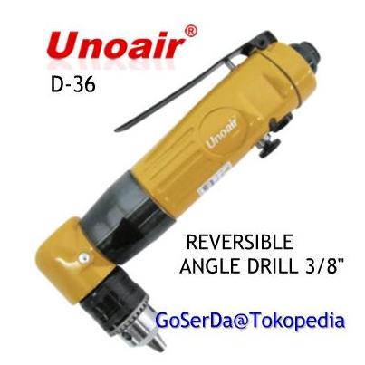 Promo Unoair D-36 AIR ANGLE DRILL 3/8" REVERSIBLE | Mesin Bor Angin Taiwan Diskon