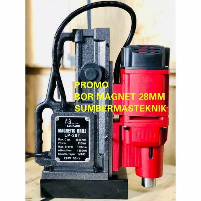 Promo mesin bor magnet 28mm mesin bor besi magnet magnetic drill 28T leopard Diskon