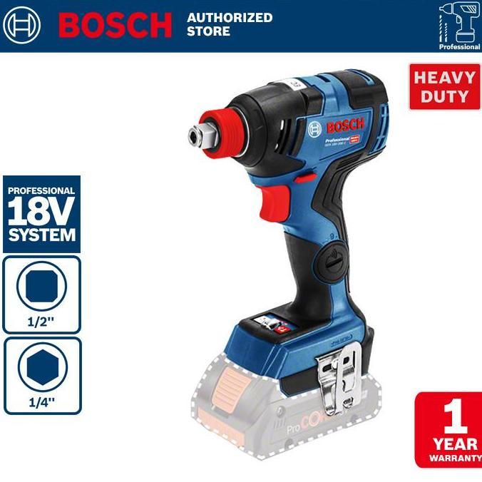 Promo Bosch Brushless Impact Driver & Wrench / Obeng & Kunci Impact Baterai 18 Volt GDX 18V-200 Disk
