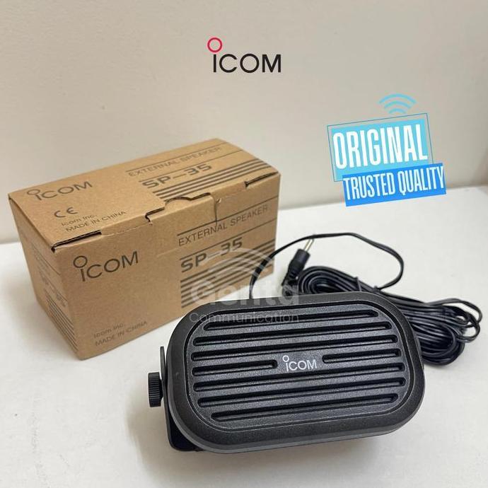 Promo Speaker Tambahan Radio Rig Ht Ssb Icom Sp-35 Sp35 Sp 35 / Speaker Eksternal Radio Rig Sp35 Spe