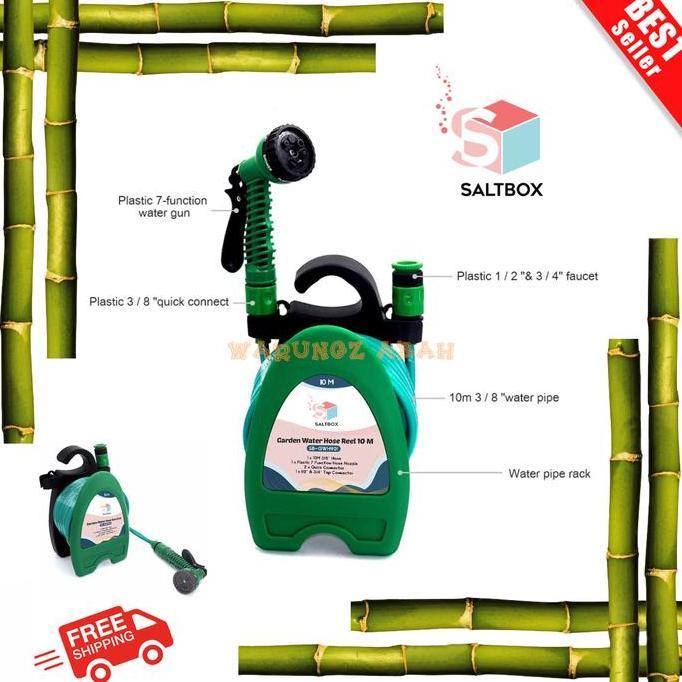 SELANG AIR GULUNG SIRAM TERAS GARASI CUCI MOBIL TANAMAN KEBUN PORTABLE