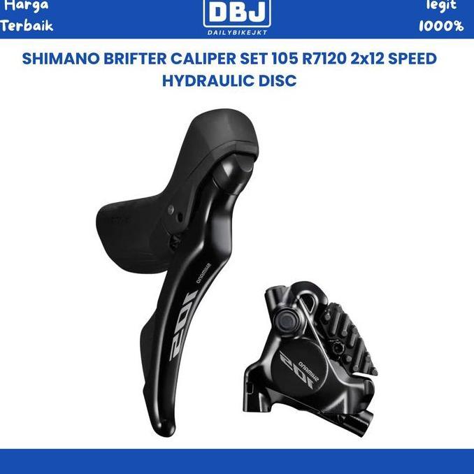 Brifter Caliper Shimano 105 R7120 2X12 Speed Hydraulic Mechanical Disc
