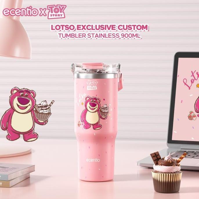 Ecentio Toy story Tumbler Stainless Vacum 900 ml Lotso Potable thermos