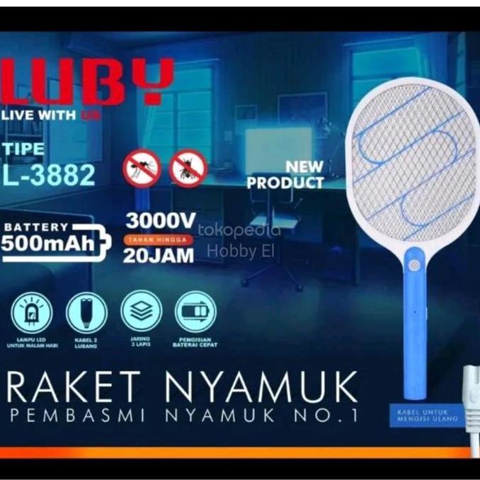 Raket Nyamuk Luby L 3882 / Luby L3882