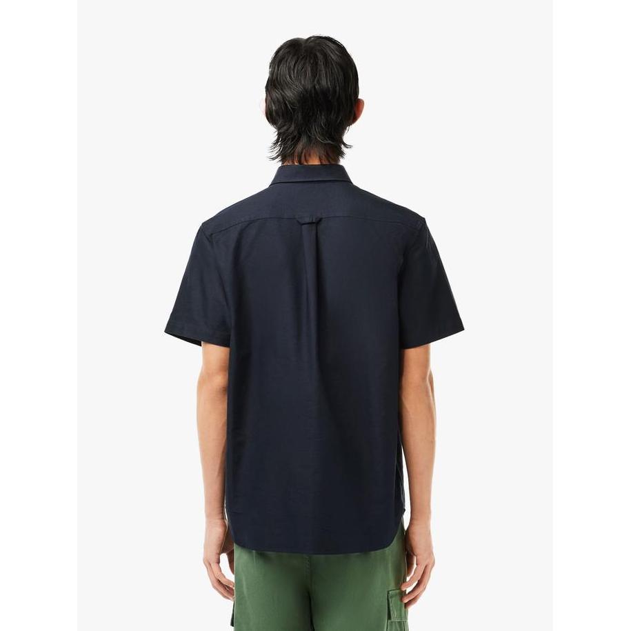 Regular Fit Short Sleeved Oxford Shirt - Blue