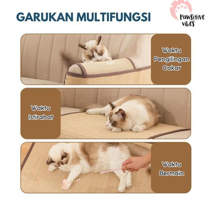Lansungkirim- Karpet Garukan Kucing Anti Selip-Karpet Tahan Terhadap Cakaran Kucing