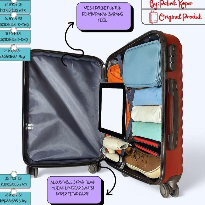 Polo Geneva 023 KOPER POLO GENEVA 023 1 SET ISI 2 24+12 & 20+12 KOPER FIBER ABS 20 Inch 24 Inch dan 