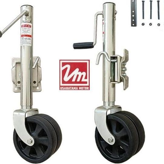 DOUBLE WHEEL 8" JACK TRAILER ANHANG ORIGINAL DAN TERPERCAYA