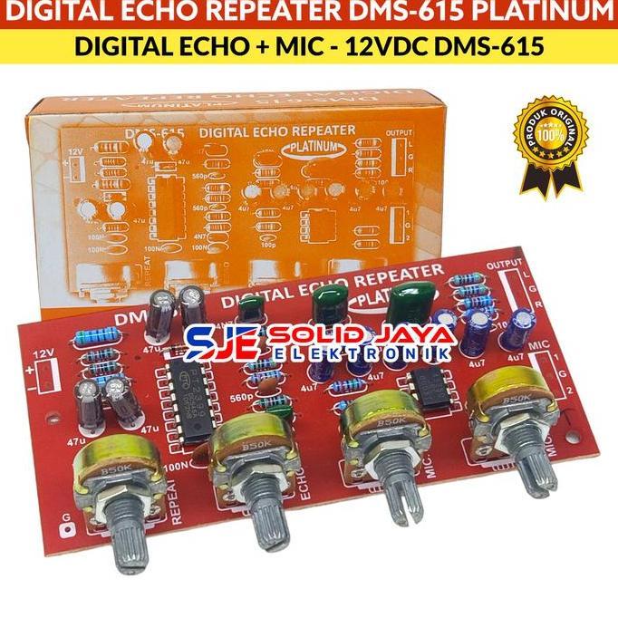 KIT DIGITAL ECHO REPEATER REPEAT MIC KARAOKE DMS615 DMS 615 DMS-615 PREAMP PRE AMP AMPLIFIER ECHO SY