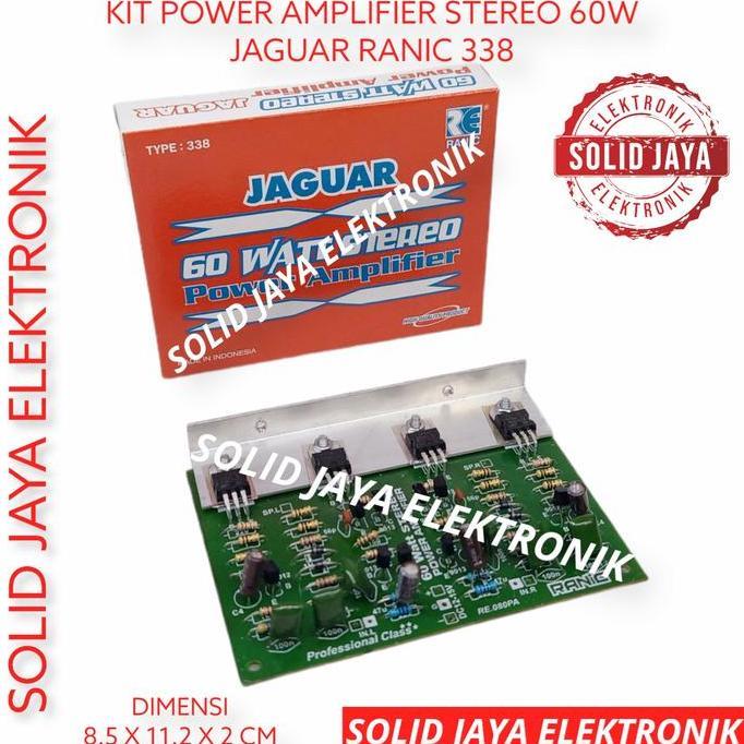 KIT POWER AMPLIFIER OCL 60W STEREO 60 W WATT JAGUAR RANIC 328 HARGA KHUSUS