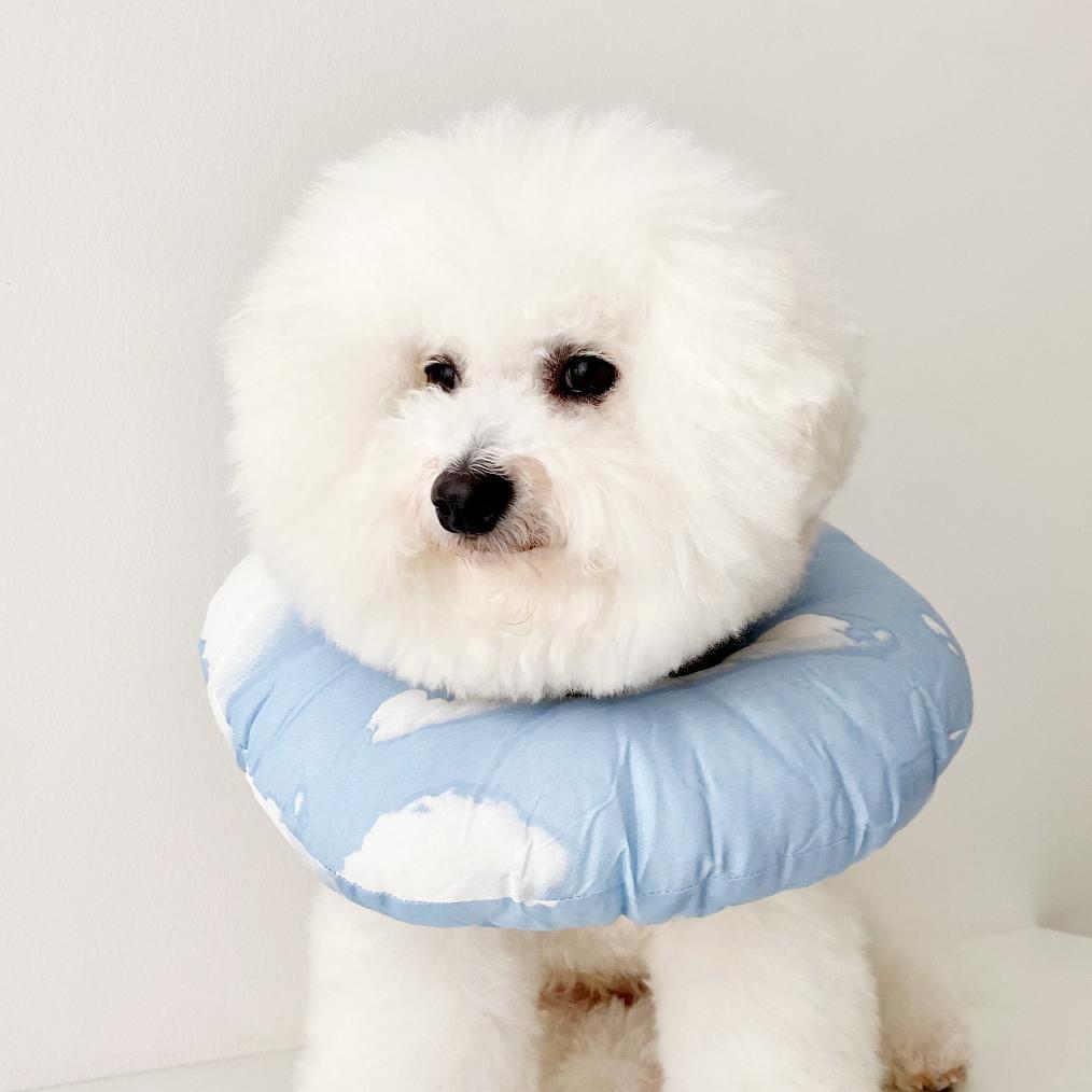 Pet Cone Donut Pillow Bantal / Safety Protective Cone Neck Collar Leher Donat Anjing Kucing