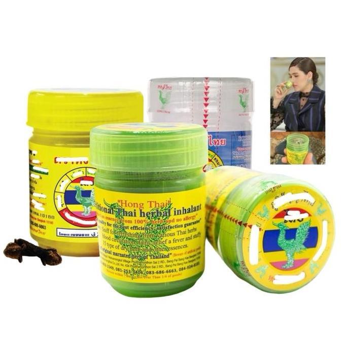 Fitfix- H0Ng  Thai Inhaler Compound Minyak Angin Balsem Brand H0Ngthai Black Inhaler Poysian Pastel 