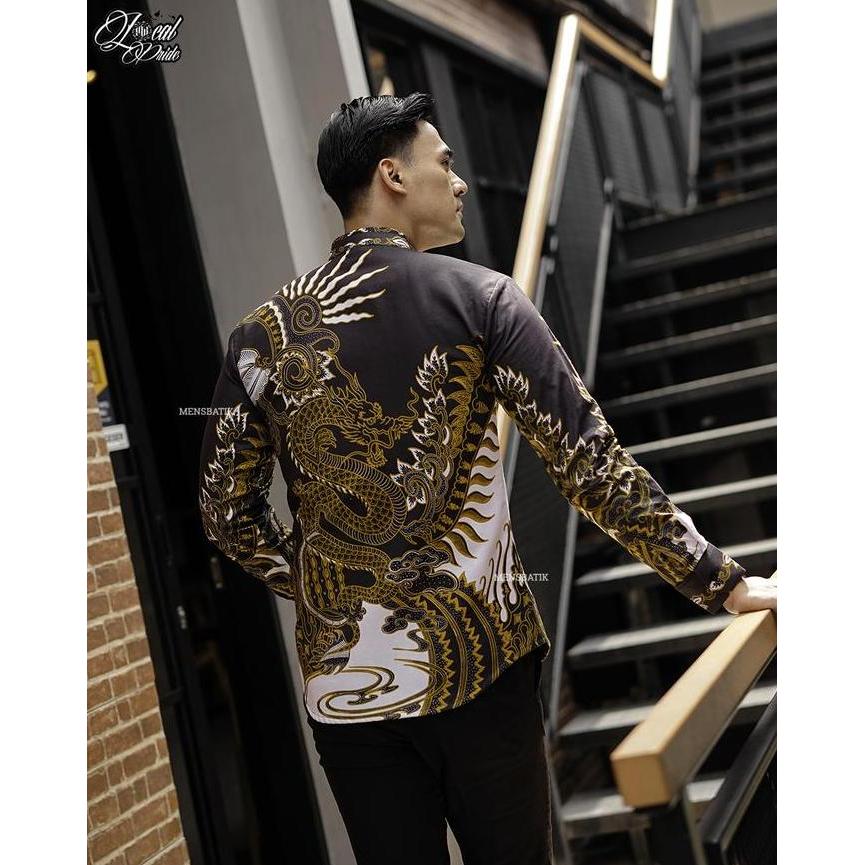 MENSBATIK - Nagadhara - batik pria - lengan panjang - Batik Slimfit - Batik Anak Muda