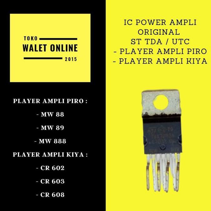 IC SUARA POWER AMPLI PIRO MW 88 89 888 KIYA CR 602 603 608 TDA UTC HARGA SPESIAL