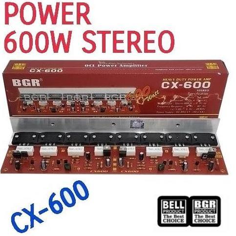 Kit Power Amplifier OCL CX-600 Stereo Heavy Duty 600W 600Watt CX600 RESTOCK