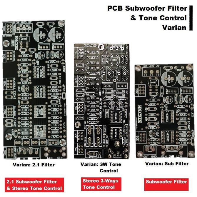 Jdg- Pcb Diy Hifi Audio Stereo Filter 2.1/Subwoofer/Tone Control Ic Ne5532