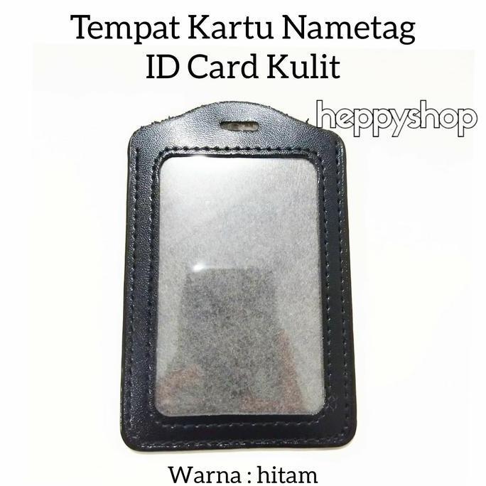<<<<<] Tempat Kartu Nametag ID Card Kulit