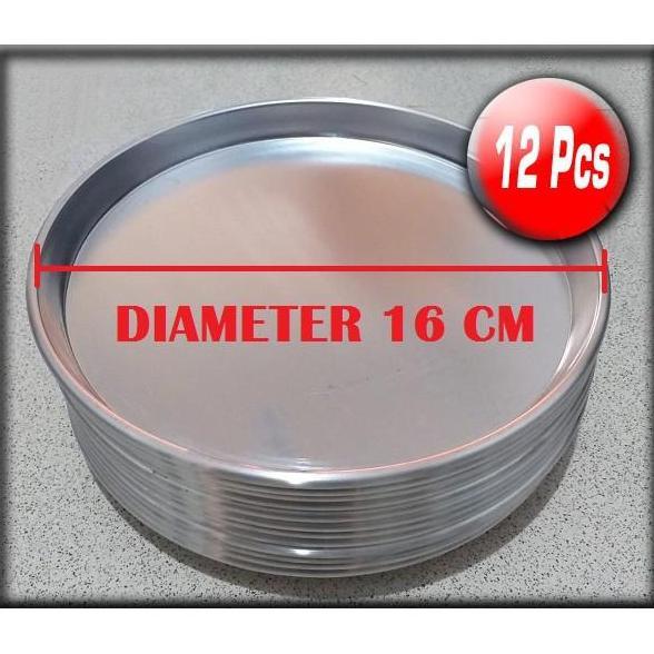 Loyang Pizza / Loyang Kue Diameter 16 CM ( 1 Lusin / 12 Pcs )