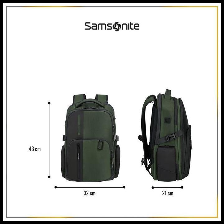 Terlaris Samsonite Biz2Go Backpack 15.6" Daytrip - Earth Green