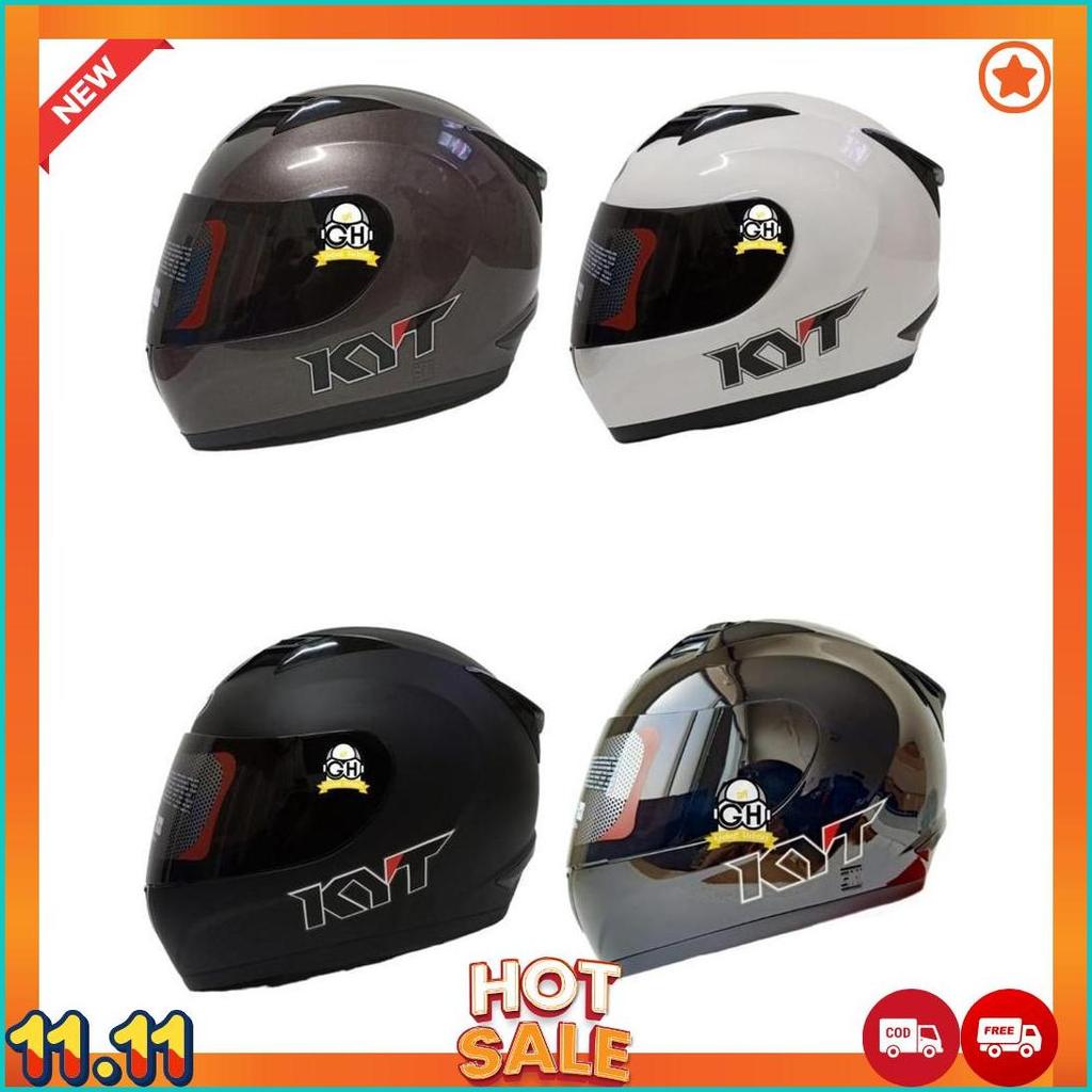 Helm / Kyt / Helm Kyt / Helm Full Face Kyt R10 Black Doft Termurah [H2]