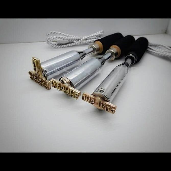 Terlaris Stempel Bakar Kuningan Emboss Hot Stamp Kue Kayu Kulit Ban Coconut