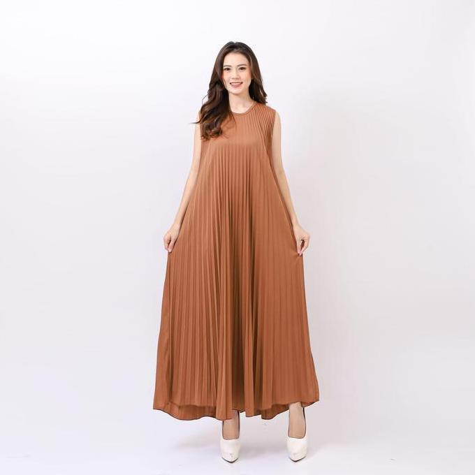 BEST SELLER DS03 | INNER DRESS PLISKET MAYUNG / INNER DRESS TANPA LENGAN / INNER DRESS PANJANG / INN