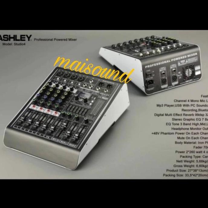 POWER MIXER AUDIO ASHLEY STUDIO 4 MIXER ASHLEY STUDIO4 ORIGINAL