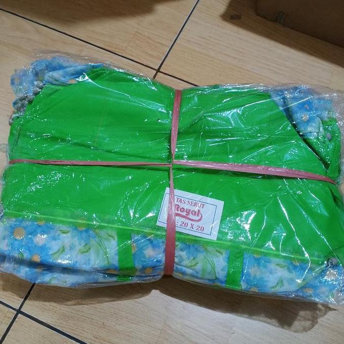 Blocke- Tas Serut Kain / Goodie Bag / Kantong Tas Buat Dus Kotak Nasi / Snack