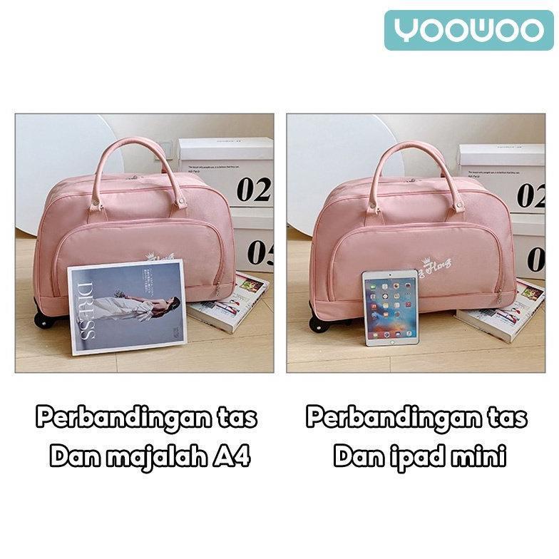 Yoowoo Tas Travel Trolley/Tas Penyimpanan Kapasitas Besar/Tas Perjalanan/Tas Travelling