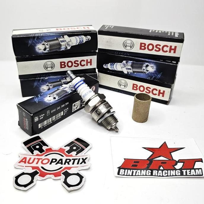Busi Bosch Double Iridium Brt Rx King Rxz Rxs F1Zr Force 1 Ninja 150 R Rr Vespa 2Tak Tornado Hemat