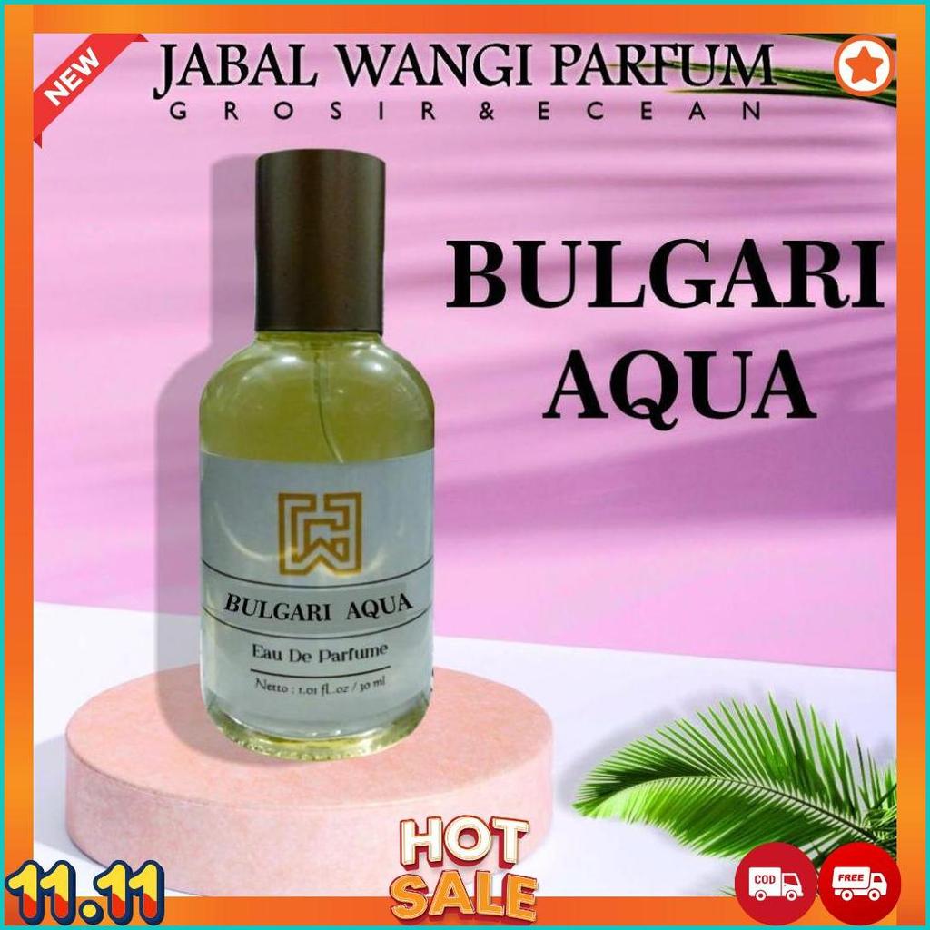 (30Ml) Bulgari Aqua. Lelabo Parfum Refil. Parfum Spray Isi Ulang Termurah Harga Grosir Kualitas Terb