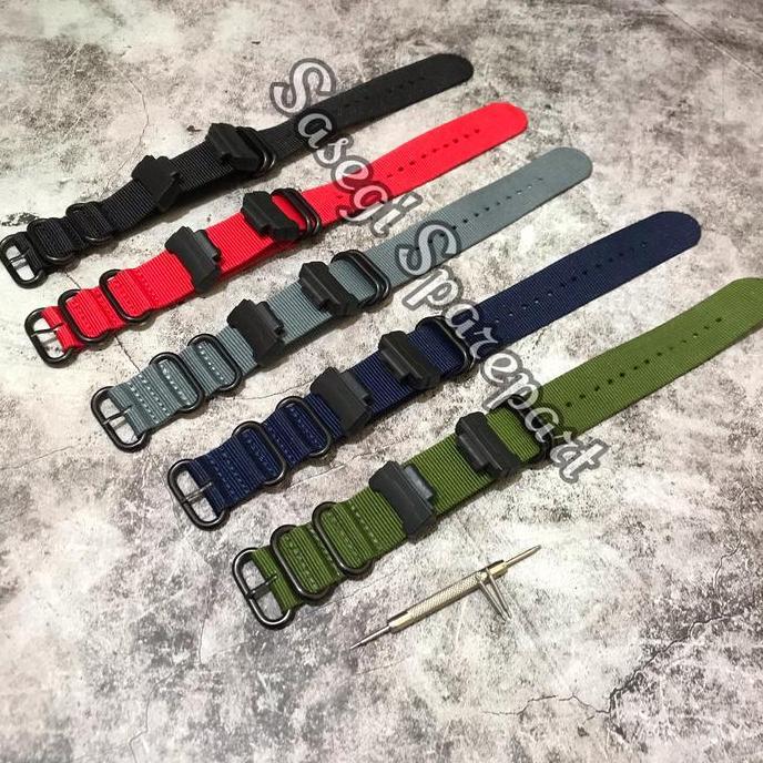 Strap Tali Kanvas Nato Canvas Casio G-Shock Adapter Konektor Gshock Promo