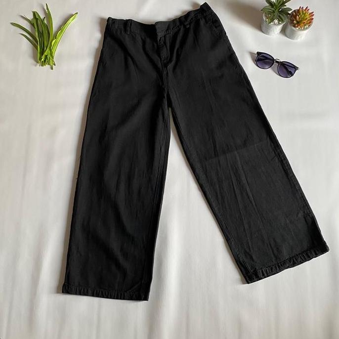 KULOT JEANS WARNA KANCING DEPAN