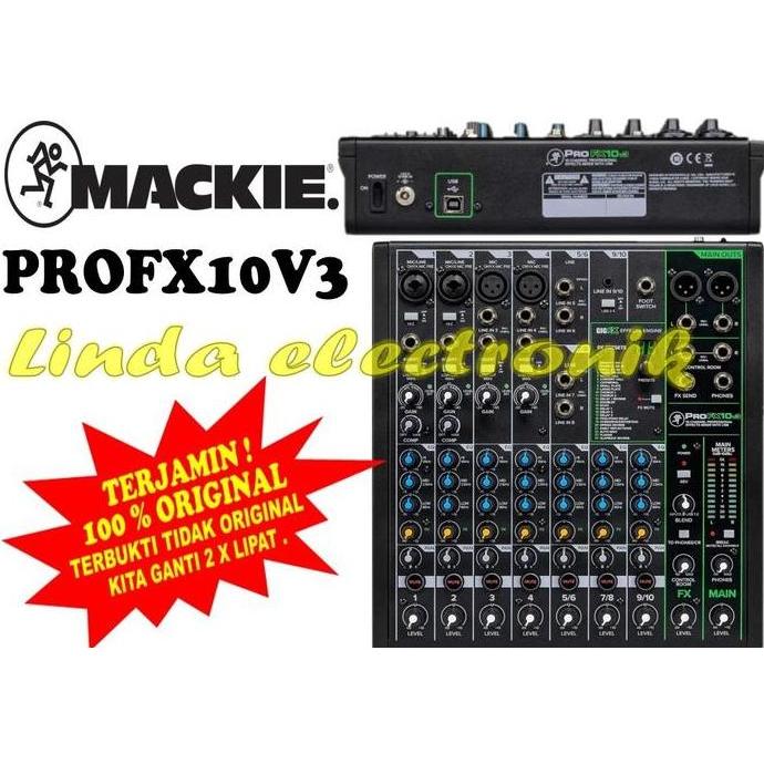 MIXER MACKIE PRO FX10 V3 ORIGINAL MACKIE PRO FX10V3 PROFX10V3