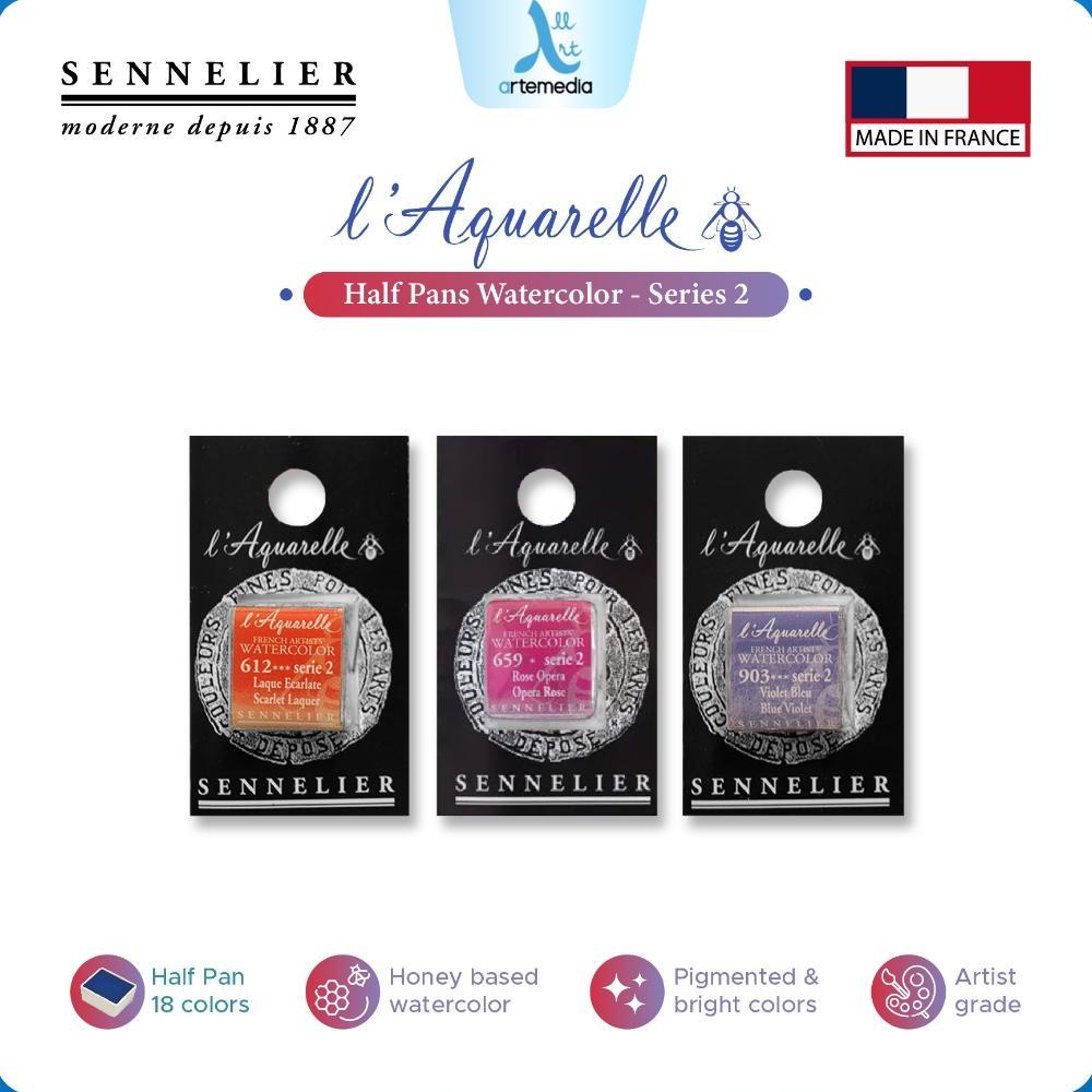 Sennelier LAquarelle Watercolor Half Pan Series 2 Cat Air Artist Grade Premium Prancis