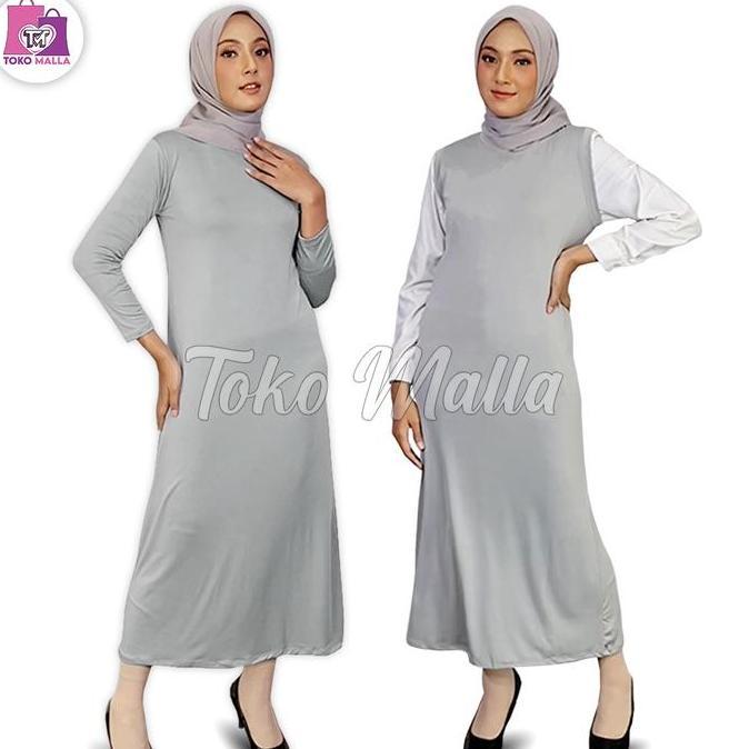 Baju Manset Gamis Dlaman Wanita Bahan Spandek Balon Tipis Khusus Dalaman Lembut dan Adem Mangset Inn