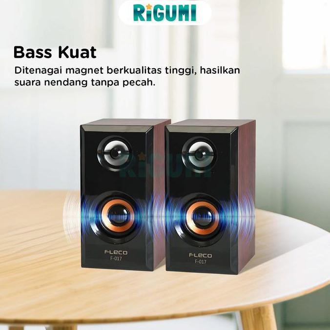 Ratu_seller428 - Speaker FLECO F-17 Mini Bass Powerfull Speaker Aktif Suara Jernih USB Plug and Play