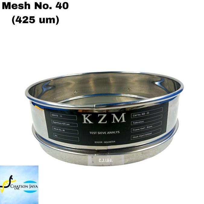 Kualitass- Sieve Ayakan Stainless Mesh 40 Test Mesh 40 (425 Um)