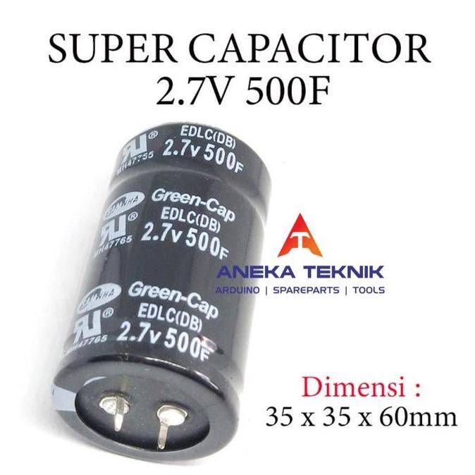 Autonix- Super Kapasitor / Capasitor Dc 2.7V 500F / 500 Farad