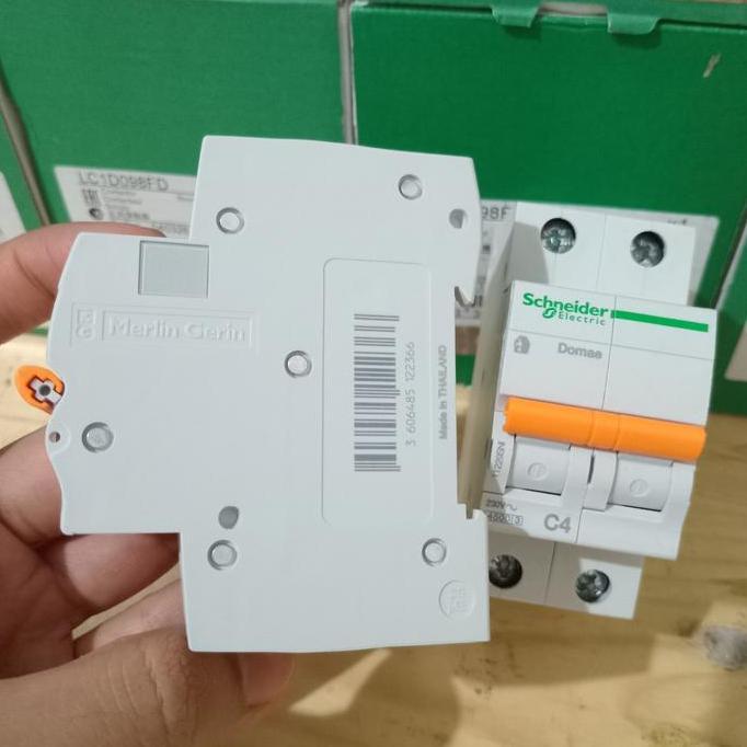 Miliki Mcb Domae Schneider 2P 2 Phase 2A 4A Ori