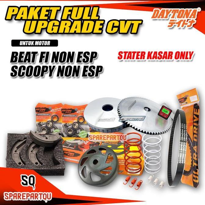 Paket Full Upgrade Cvt- Beat Fi Non Esp - Beat Fi Stater Kasar  - Scoopy Fi Non Esp - Scoopy Fi Stat