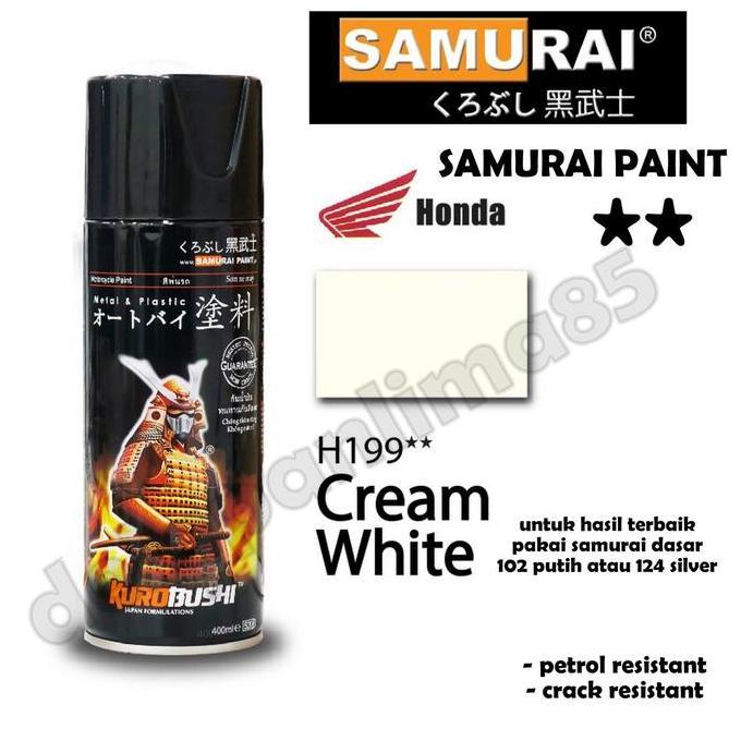 Wrnawrni- Samurai Paint H199** Cream White (Cream Motor Scoopy)Pylox/Pilox/Pilok